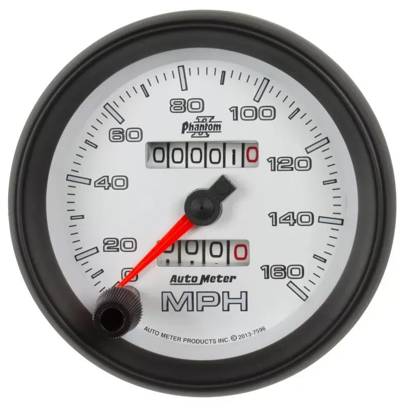 Autometer 3-3/8" 0-160 MPH Speedometer Gauge Phantom II | Universal (7596)
