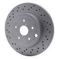 DFC Rear Drilled Hi-Carbon Alloy Geomet Coated Rotor | 2018-2021 Subaru WRX STI (920-13042)