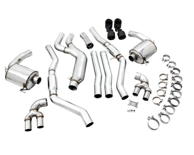 AWE Resonated Touring Edition Exhaust for G2X M340i / M440i - Diamond Black Tips (3015-43158)