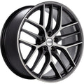 BBS Wheels CCR Satin Graphite Gray w/ Diamond Cut Machined Spoke Faces & a Polished Outer Lip Ring 19x8 | 5x120 (CC2002GRPK)