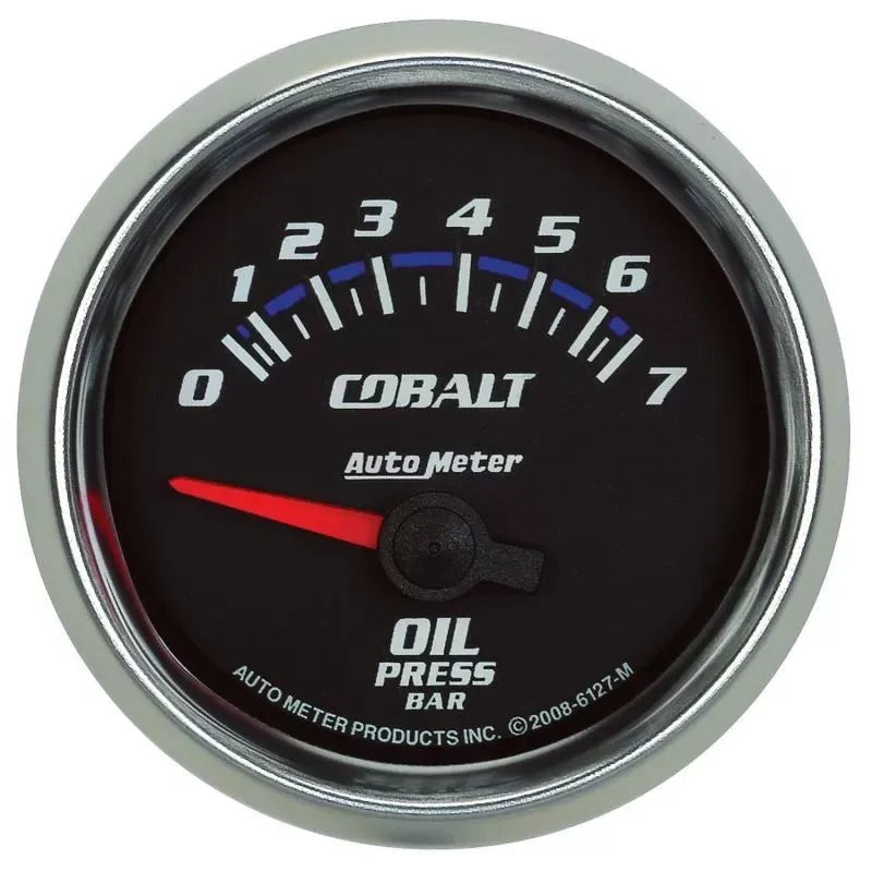 Autometer 2-1/16" 0-7 BAR Oil Pressure Gauge Cobalt | Universal (6127-M)