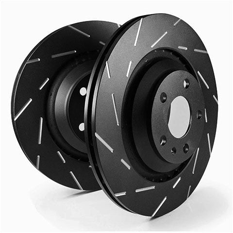 EBC Slotted Front Brake Rotors - Pair | 1995-2000 Lexus LS400 (USR7207)