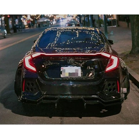 Ski Productions Rear Bumper Vents | 2016-2019 Honda Civic Si Sedan (SP-FC1-RV)
