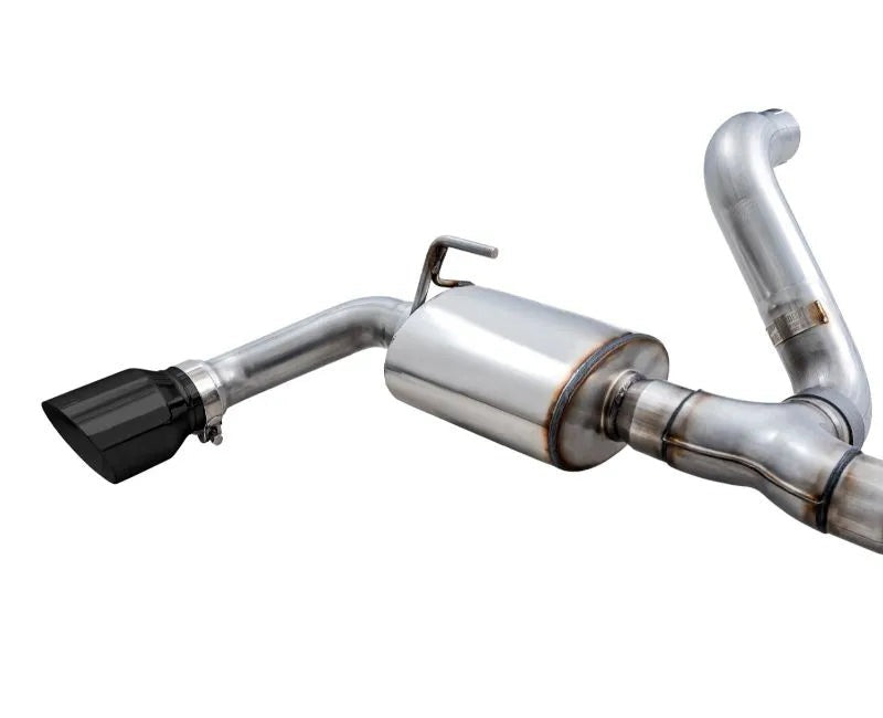 AWE Tread Edition Axleback Dual Exhaust for Jeep JL/JLU 3.6L/2.0T - Diamond Black Tips (3015-33001)