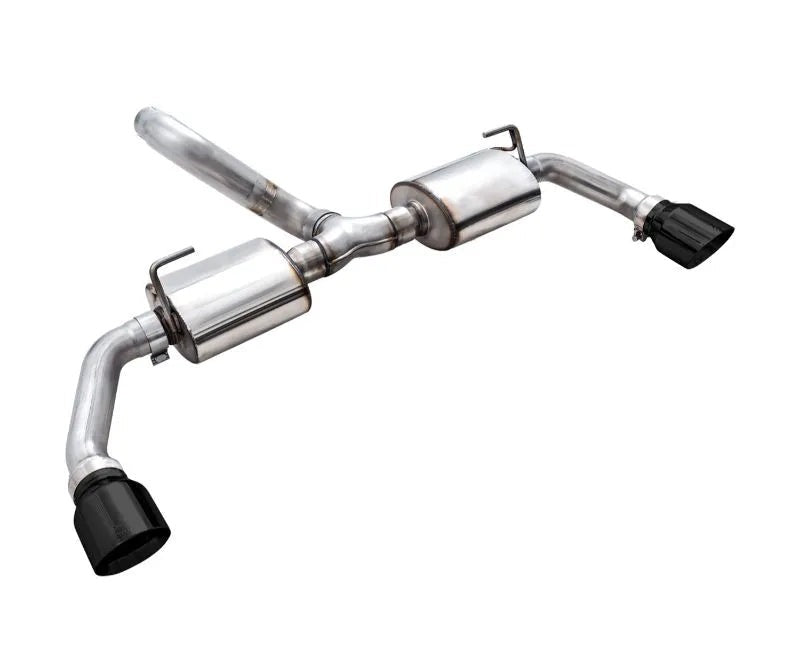 AWE Tread Edition Axleback Dual Exhaust for Jeep JL/JLU 3.6L/2.0T - Diamond Black Tips (3015-33001)