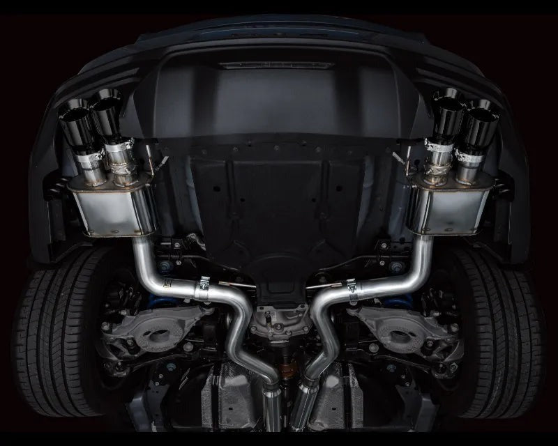 AWE SwitchPath Exhaust for S650 Ford Mustang GT Fastback - Quad Diamond Black Tips (3025-43650)
