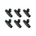 Injector Dynamics ID1300X Injectors - 48mm Length - 14mm Grey Top - 14mm Lower O-Ring - Set of 6 (1300.48.14.14B.6)