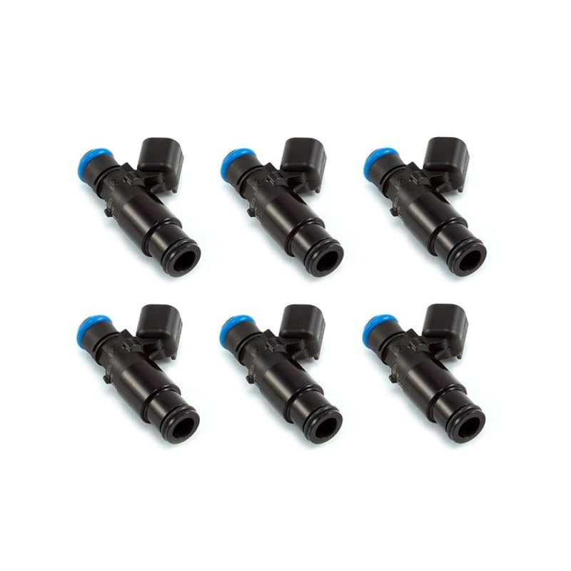 Injector Dynamics ID1300X Injectors - 48mm Length - 14mm Grey Top - 14mm Lower O-Ring - Set of 6 (1300.48.14.14B.6)