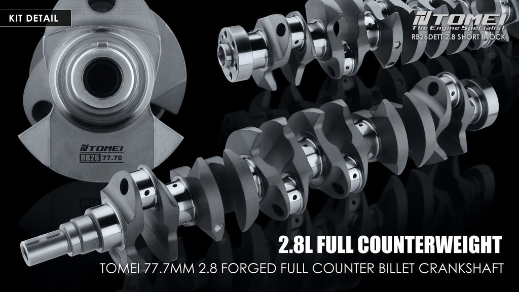Tomei Short Block 2.8L Full Counterweight Standard Block | 1989-2002 Nissan GT-R (TA102A-NS05A)