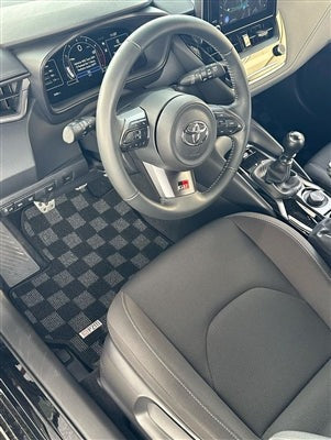 Phase 2 Motortrend Floor Mats - Dark Grey | 2023+ Toyota GR Corolla (P2-CPTGZEA14FRDG-TP)