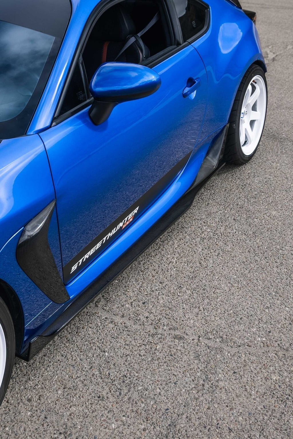 StreetHunter Designs 2nd Gen BRZ/GR86 Carbon Fiber Side Skirt Extension (Pair) | 2022+ BRZ / GR86 (SHD-BRZGR86-SSCBN)