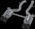 MBRP Stainless Steel 3" Resonator-Back - Quad Outlet w/ Carbon Fiber Tips | 2019-2021 BMW M2 (S45023CF)