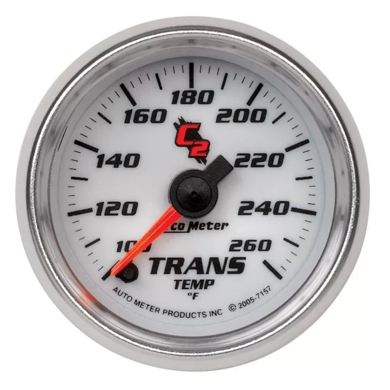 Autometer 2-1/16" 100-260 °F Transmission Temp Gauge C2 | Universal (7157)