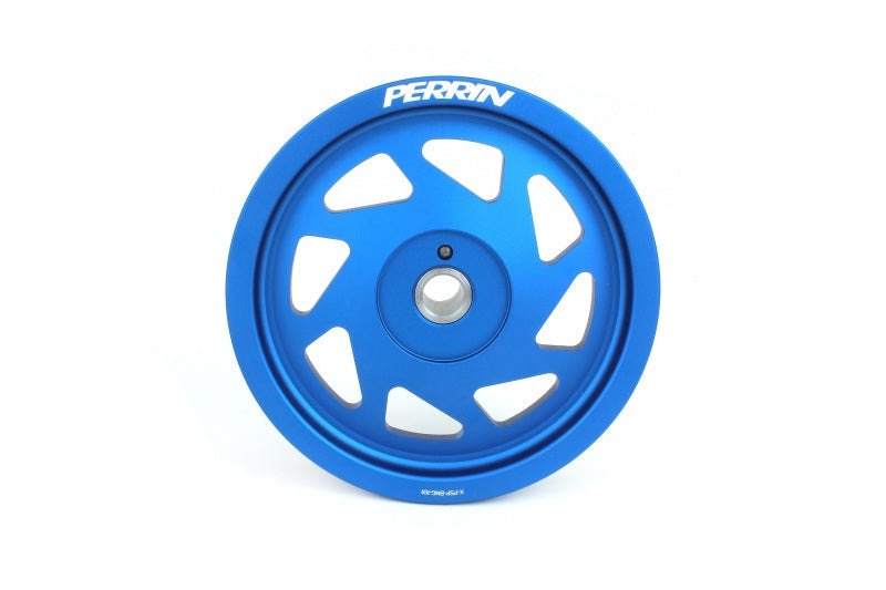Perrin Lightweight Crank Pulley - Blue | 2019-2021 Subaru WRX (PSP-ENG-104BL)