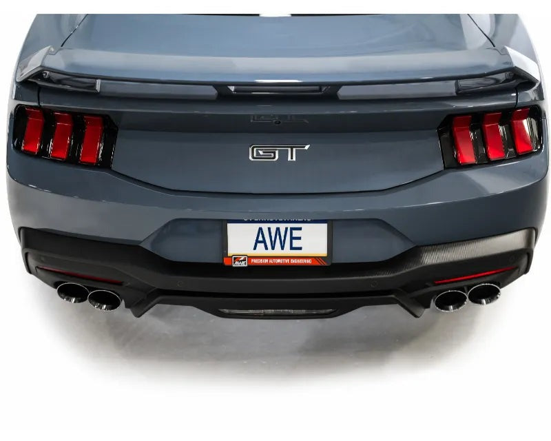 AWE SwitchPath Exhaust for S650 Ford Mustang GT Fastback - Quad Chrome Silver Tips (3025-42650)