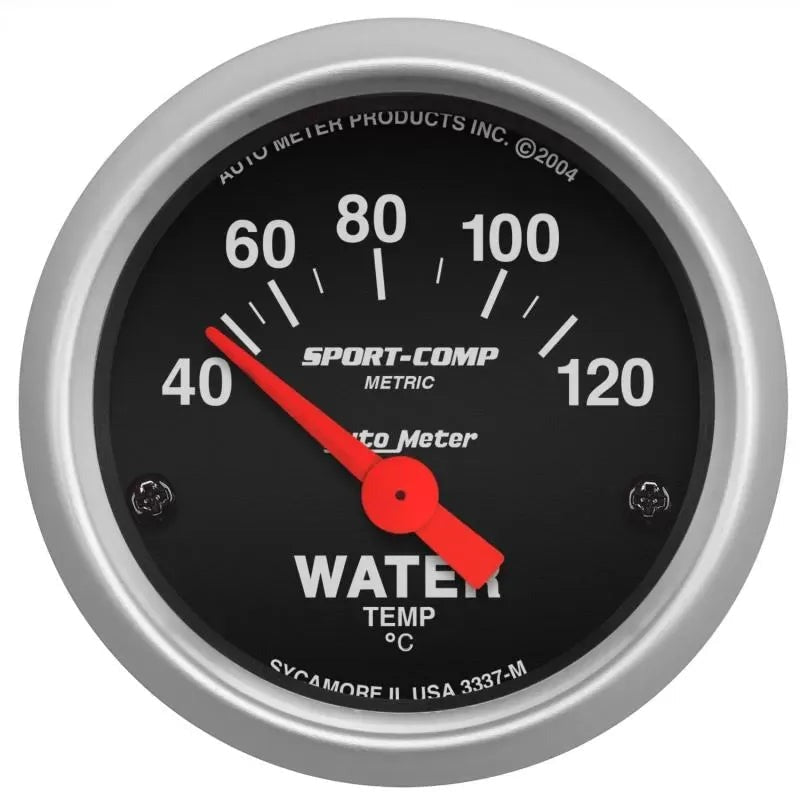 Autometer 2-1/16" 40-120 °C Water Temperature Gauge SPORT-COMP | Universal (3337-M)