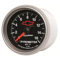 Autometer 2-1/16" 0-1600 °F Pyrometer EGT Gauge CHEVY Red BOWTIE | Universal (3644-00406)