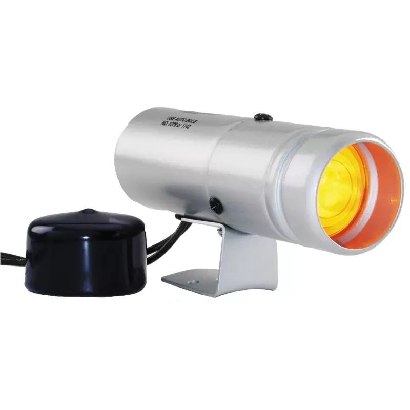 Autometer Pedestal Amber Shift Light Silver | Universal (5335)