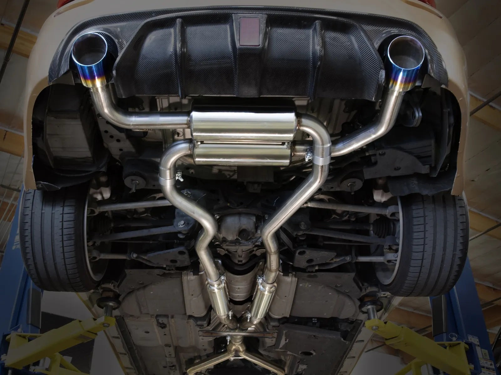 aFe Takeda 2.5" Stainless Steel Cat-Back Exhaust System | 2014-2015 Infiniti Q50 3.7L (49-36136)