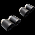 XForce Matte Black Exhaust Tip Kit | 2020-2023 BMW M3 and 2021-2023 BMW M4 (ESBMG80BLKTIP)