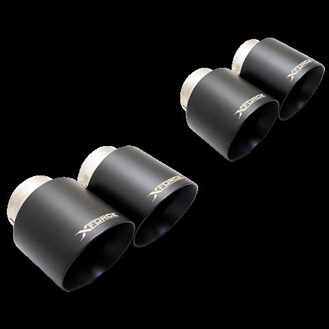 XForce Matte Black Exhaust Tip Kit | 2020-2023 BMW M3 and 2021-2023 BMW M4 (ESBMG80BLKTIP)