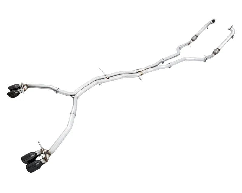AWE Track Edition Exhaust for Audi B9 S4 - Non-Resonated - Diamond Black 102mm Tips (3010-43048)