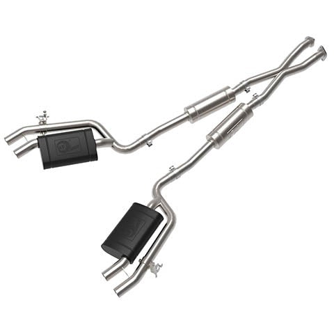 aFe Power Gemini Stainless Steel Cat-Back Exhaust System w/ Cut-Out | 2018-2021 Kia Stinger GT 3.3T (49-37025)