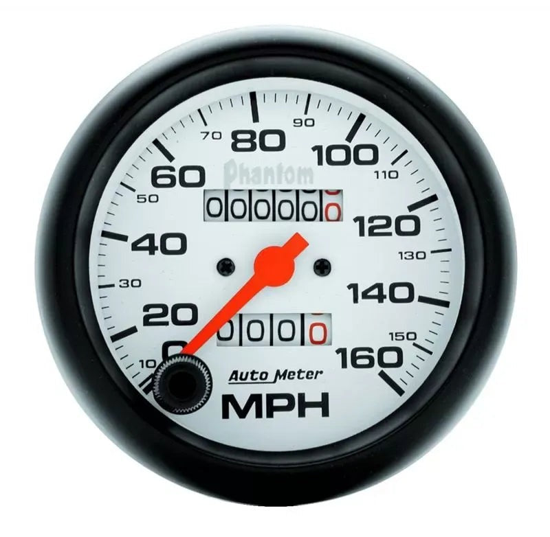 Autometer 3-3/8" 0-160 MPH Speedometer Gauge Phantom | Universal (5893)