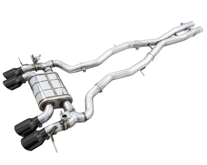 AWE SwitchPath Catback Exhaust for BMW G8X M3/M4 - Diamond Black Tips (3025-42480)