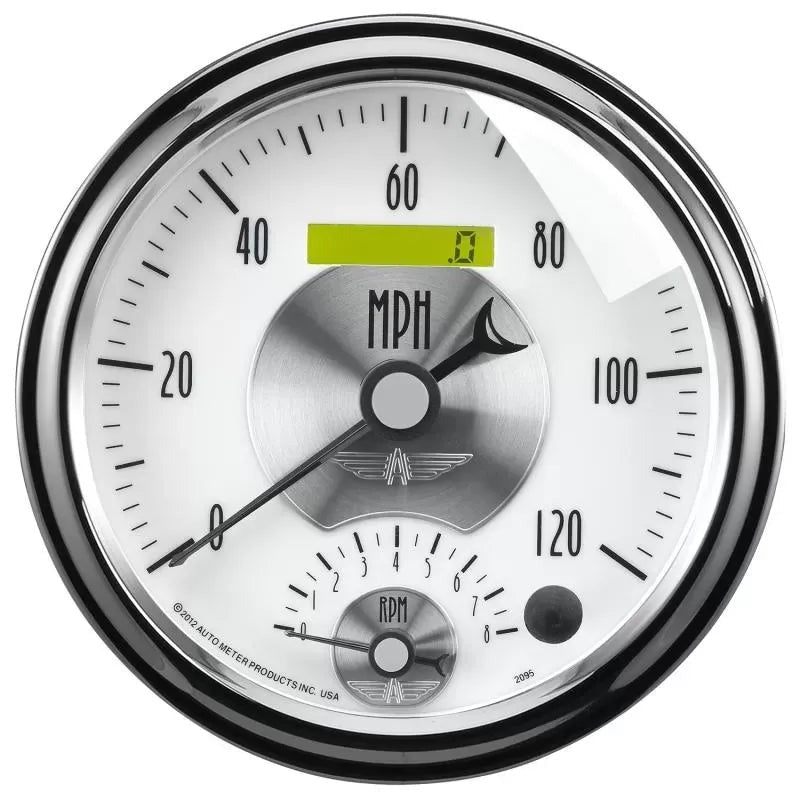 Autometer 5" 8K RPM/120 MPH Tachometer/Speedometer Gauge Prestige Pearl | Universal (2095)
