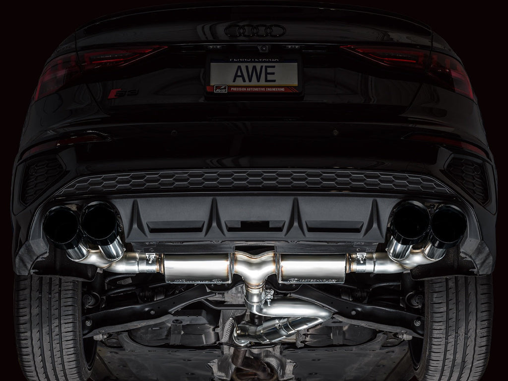 AWE Tuning Touring Edition Exhaust | 2022+ Audi S3