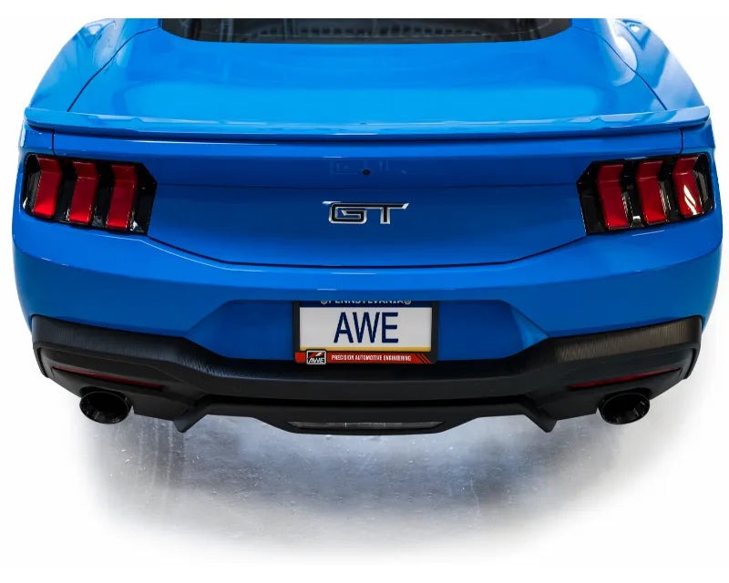 AWE Track Edition Exhaust for S650 Ford Mustang GT Fastback - Dual Diamond Black Tips (3020-33650)