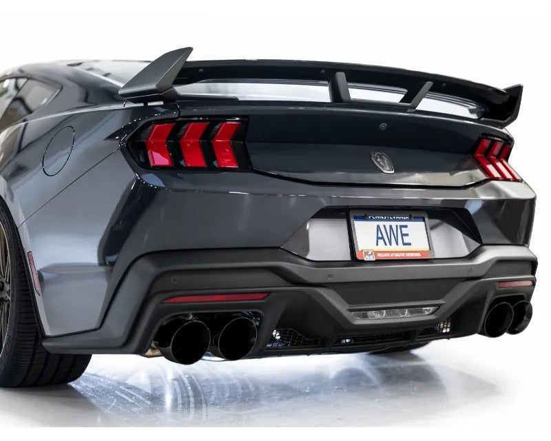 AWE SwitchPath Exhaust for S650 Ford Mustang Dark Horse - Quad Diamond Black Tips (3025-43375)