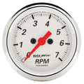 Autometer 2-1/16" 0-7000 RPM Tachometer Gauge Arctic White | Universal (1397)