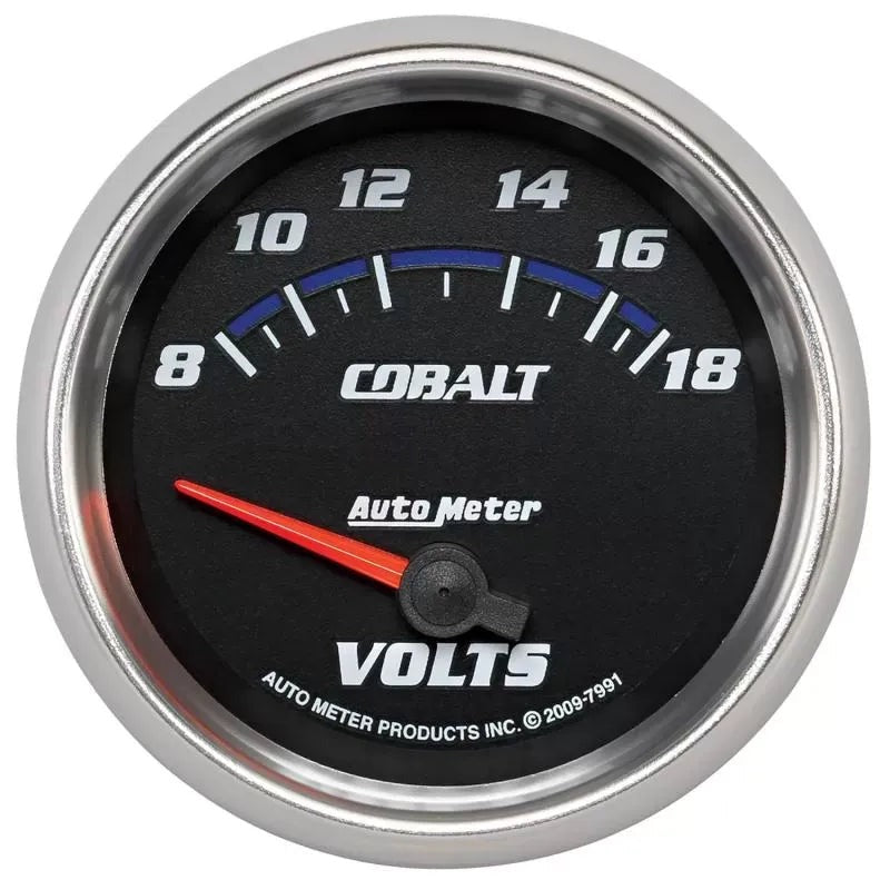 Autometer 2-5/8" 8-18V Voltmeter Gauge Cobalt | Universal (7991)