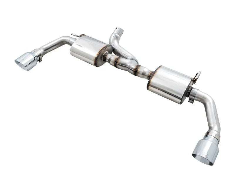 AWE Tread Edition Axleback Dual Exhaust for Jeep JK/JKU 3.6L - Chrome Silver Tips (3015-32003)