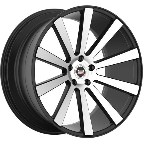 Spec-1 Wheels SPL-202 Gloss Black w/ Machined Spoke Faces 22x9 | 5x120 (SPL20222901815GBB)