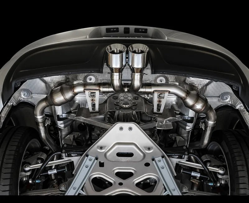AWE Touring Edition Exhaust for Porsche 718 Boxster / Cayman - Chrome Silver Tips (3015-32080)