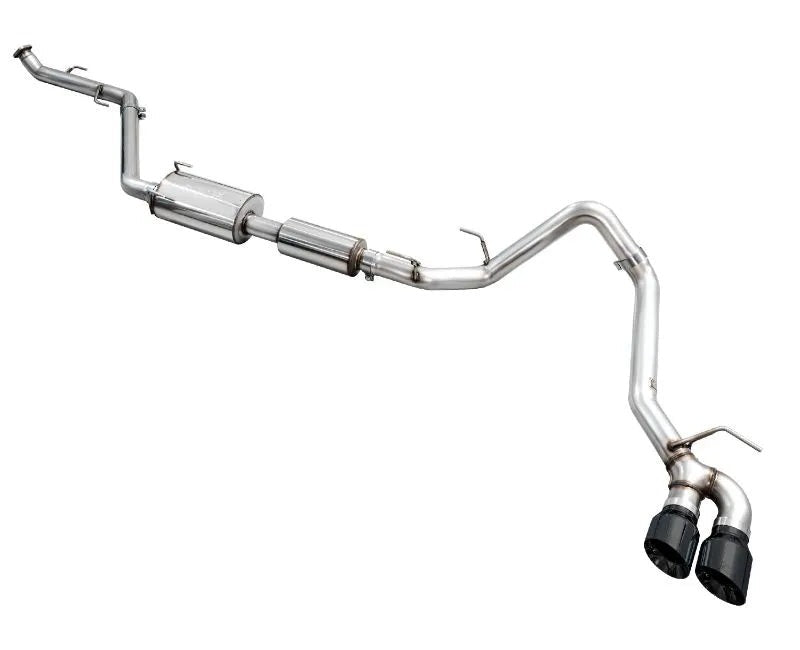 AWE 0FG Exhaust for 4th Gen Toyota Tacoma - Dual Diamond Black Tips (3015-33254)