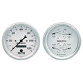 Autometer 5" 240-33 Ω Quad & Speedometer 2-Piece Gauge Kit Old Tyme White | Universal (1603)