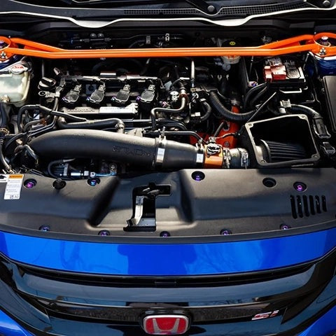 Dress Up Bolts Stage 3 Titanium Hardware Engine Bay Kit | 2016-2021 Honda Civic 1.5T (HON-058-Ti)