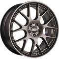 BBS Wheels CHRII Hyperblack w/ Black Lip & a Polished Stainless Steel Outer Lip Ring 20x10.5 | 5x112 (CH656PBPO)
