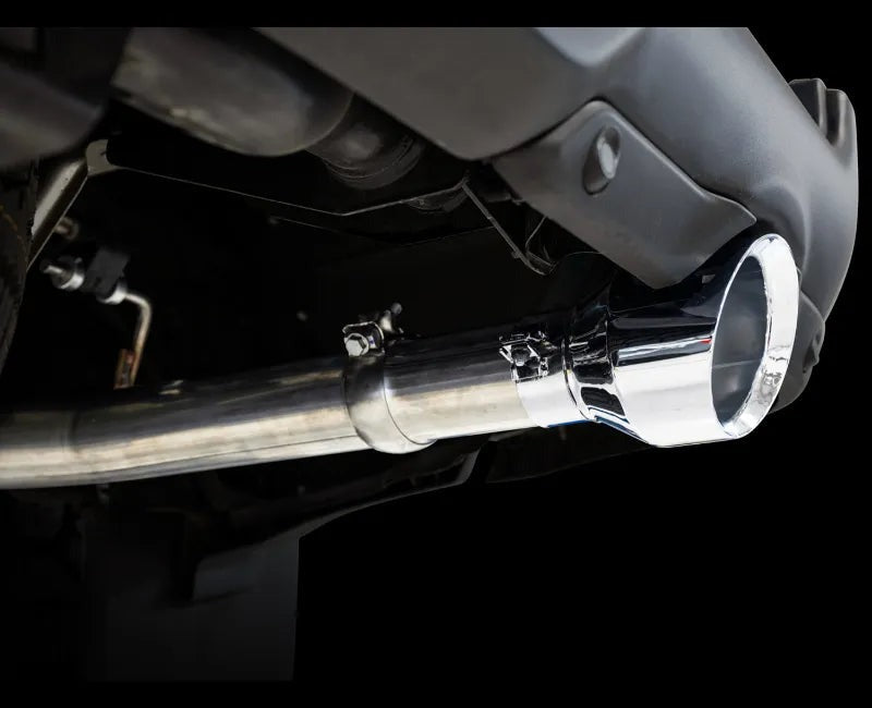 AWE 0FG Dual Rear Exit Catback Exhaust for 5th Gen RAM 1500 5.7L (with bumper cutouts) - Chrome Silver Tips (3015-32005)