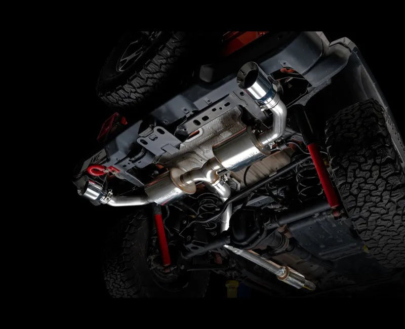 AWE Tread Edition Axleback Dual Exhaust for Jeep JL/JLU 3.6L/2.0T - Chrome Silver Tips (3015-32001)