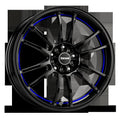 Drag Wheels DR38 Gloss Black w/ Blue Undercut 18x8 | 5x100/5x114.3 (DR38188053573GBBL1)