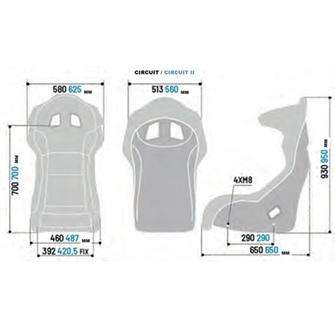 Sparco Circuit II QRT Racing Seat (008011RNR)