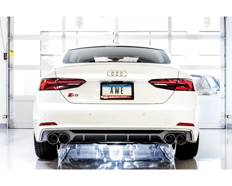 AWE Touring Edition Exhaust for Audi B9 S4 - Chrome Silver 102mm Tips (3010-42056)