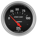 Autometer 2-5/8" 0-100 PSI Oil Pressure Gauge SPORT-COMP | Universal (3522)