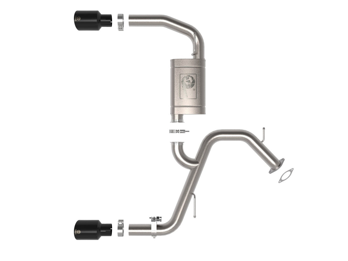 aFe Power Takeda 3" Stainless Steel Axle-Back Exhaust System | 2022+ Hyundai Elantra N (49-37027)
