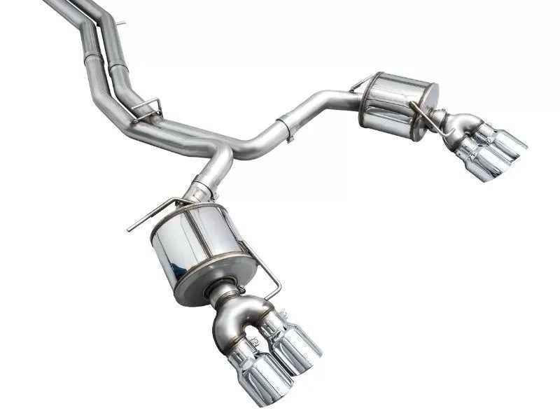 AWE Touring Edition Exhaust for Audi C8 S6/S7 - Chrome Silver Tips (3015-42103)